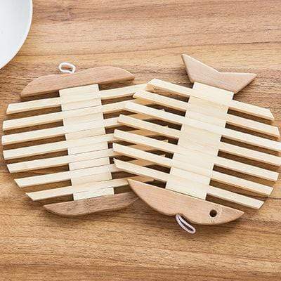 AussieSuperStore Homeware Supplies Bamboo Heat Resistant Insulation Pad Placemat Pot Coaster Bamboo Heat Resistant Insulation Pad Placemat Coaster | Kitchenware CBAPPLEFISHBAMBOO